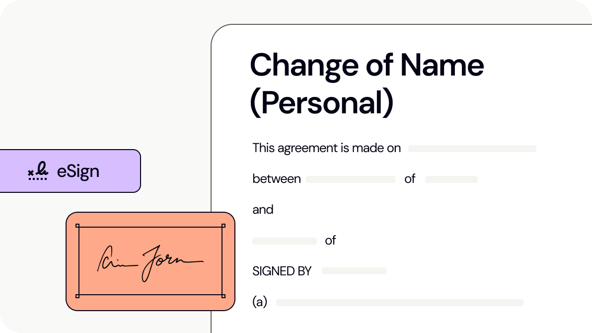 Change of Name (Personal)