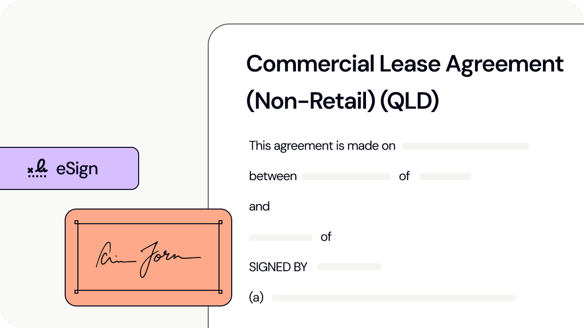 Commercial Lease Agreement (Non-Retail) (QLD)