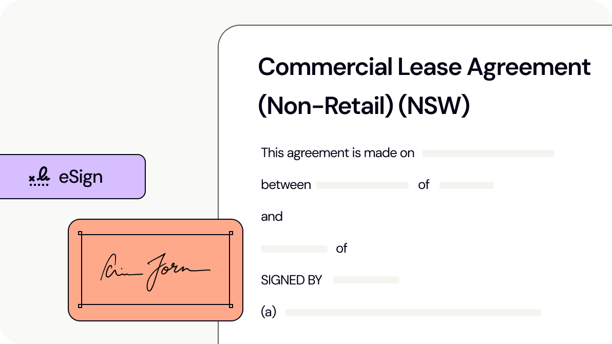 Commercial Lease Agreement (Non-Retail) (NSW)