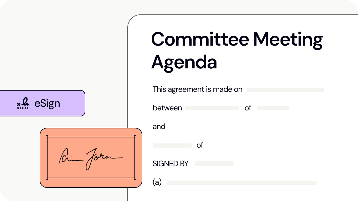 Committee Meeting Agenda