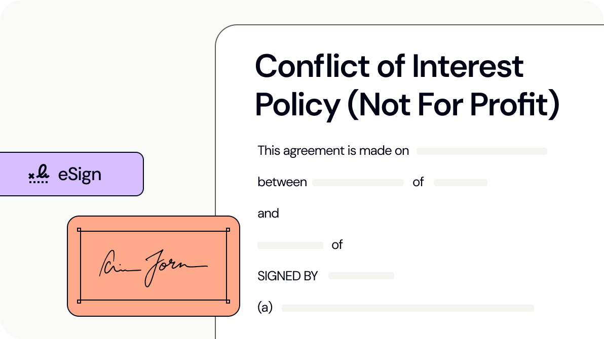 Conflict of Interest Policy (Not For Profit)