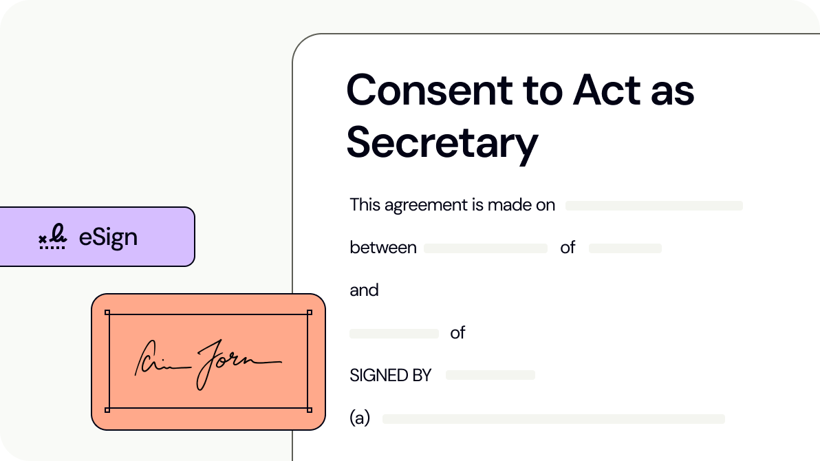 Consent to Act as Secretary