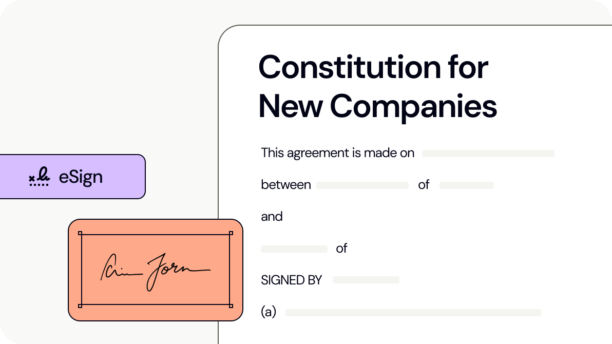 Constitution for New Companies