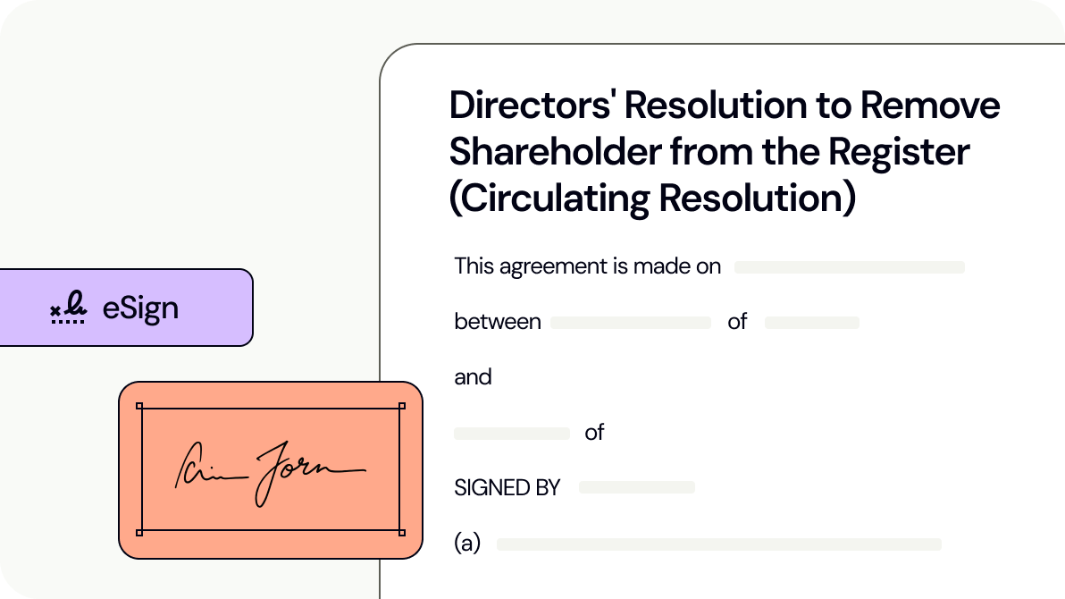 Directors' Resolution to Remove Shareholder from the Register (Circulating Resolution)