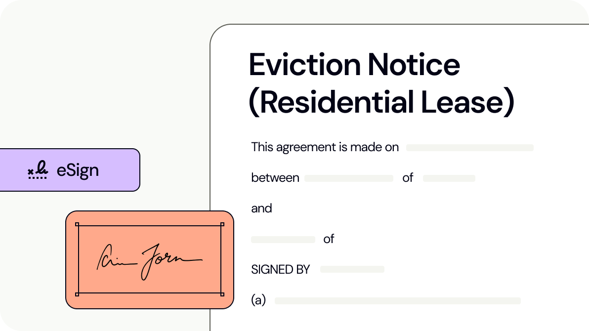 Eviction Notice (Residential Lease)