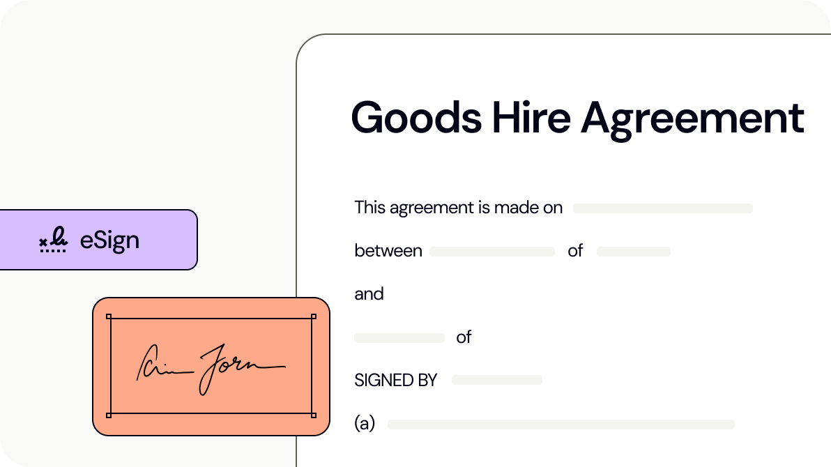 Goods Hire Agreement