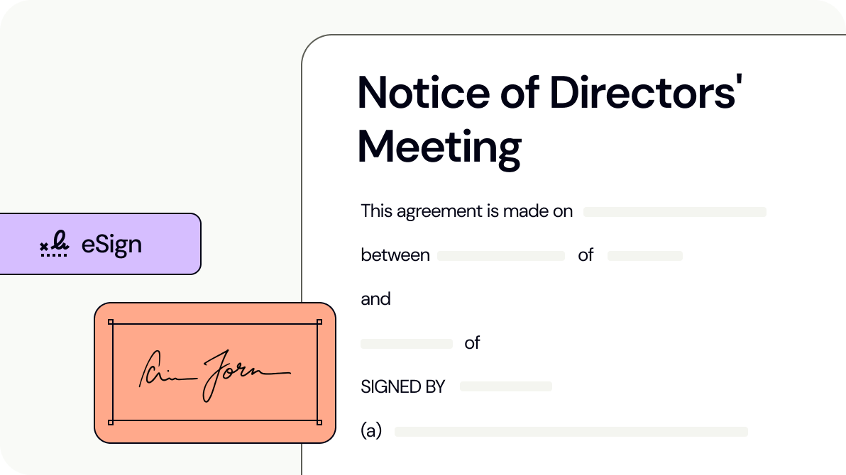 Notice of Directors' Meeting