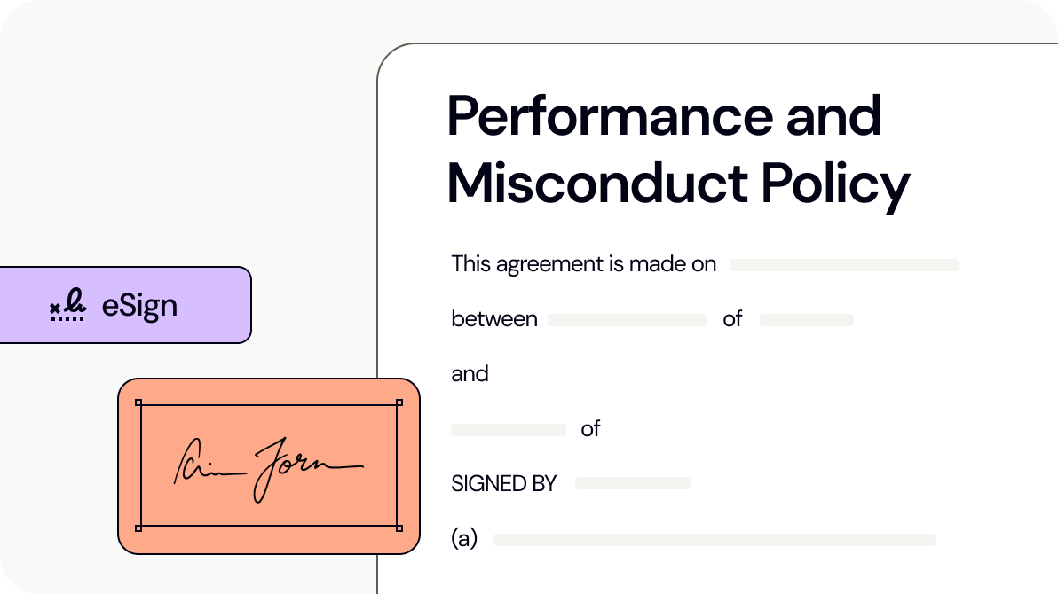 Performance and Misconduct Policy