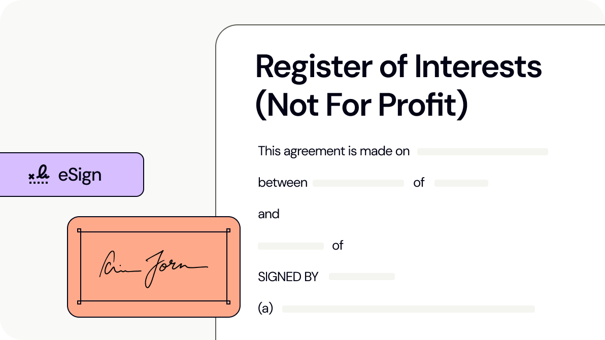 Register of Interests (Not For Profit)