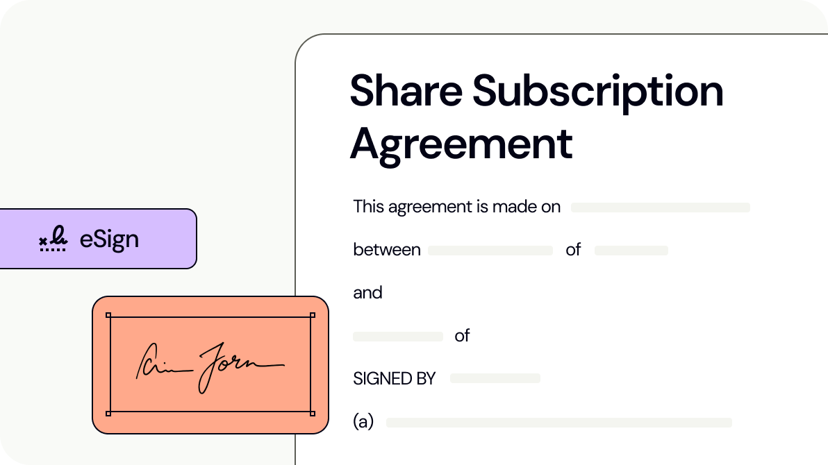 Share Subscription Agreement