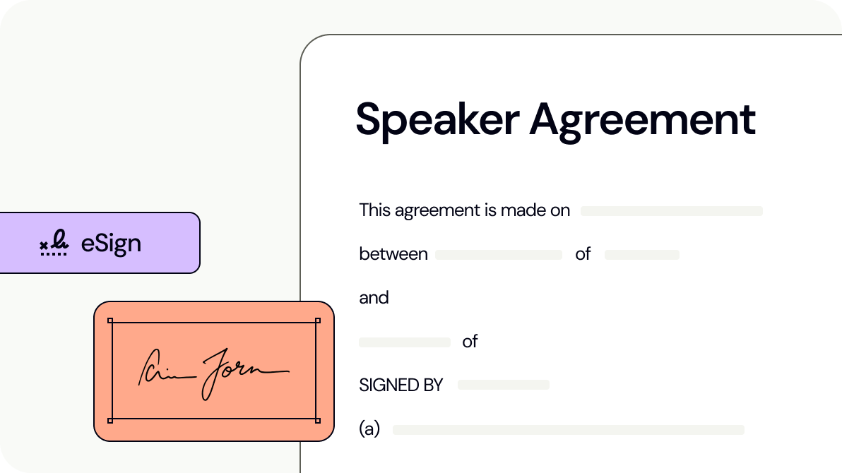 Speaker Agreement