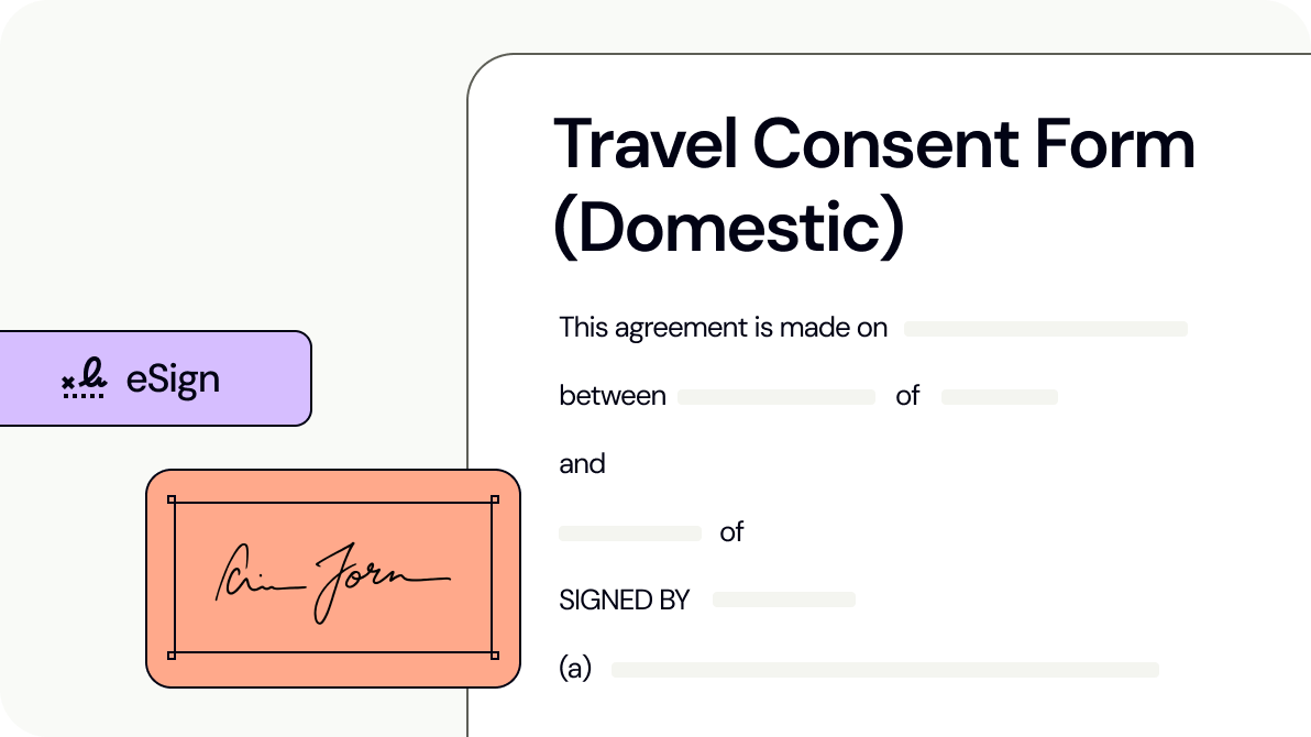 Travel Consent Form (Domestic)