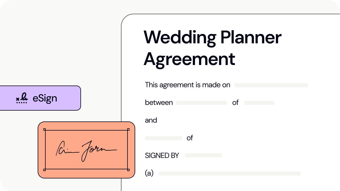 Wedding Planner Agreement