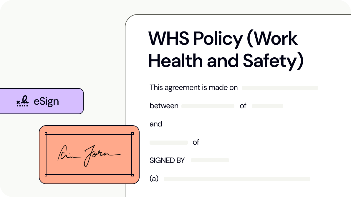 WHS Policy (Work Health and Safety)