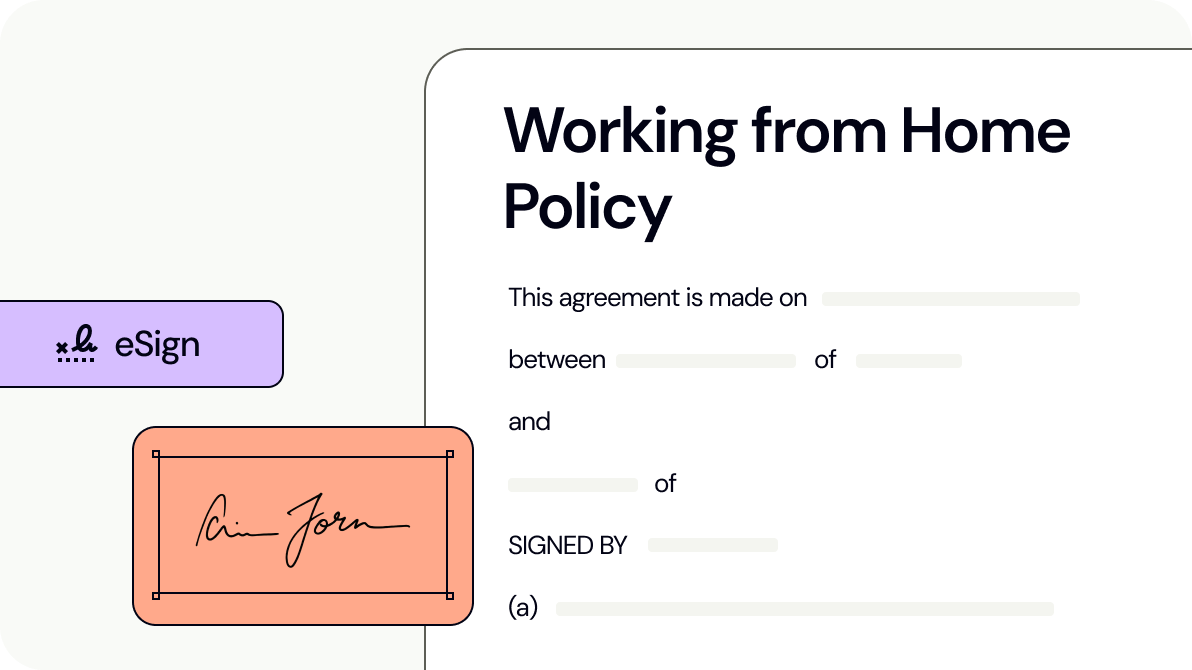 Working from Home Policy