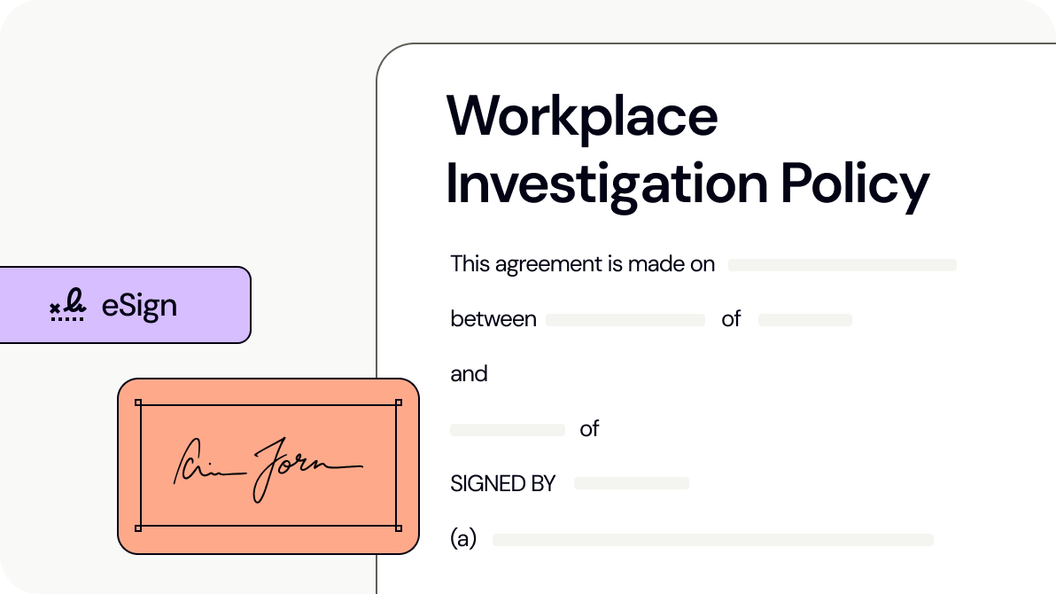 Workplace Investigation Policy
